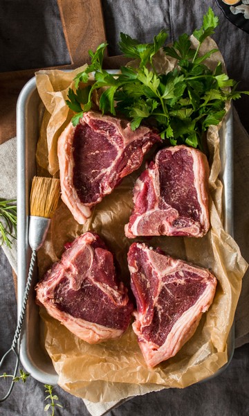 Four Lamb Chops